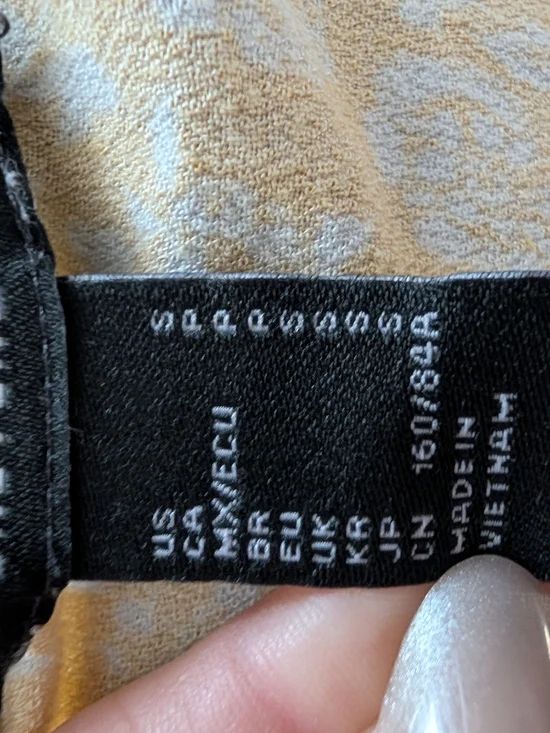 Forever 21. Floral Patchwork Yellow Orange Short Dress - Picture 3 of 5